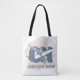 Tote Bag Mode Avion Activé - Voyage Drôle