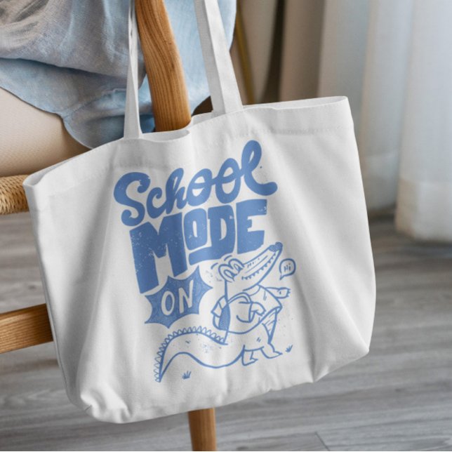 Tote Bag Mode École Sur Crocodile (Créateur téléchargé)