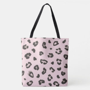 Tote Bag Mode Poster de animal rose clair Fourre-tout