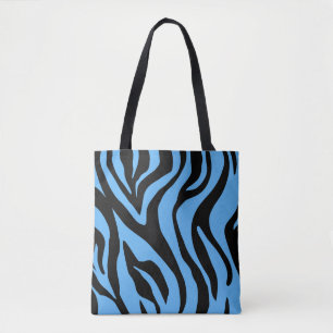 Tote Bag Mode Tigre Bleu Fourre-tout
