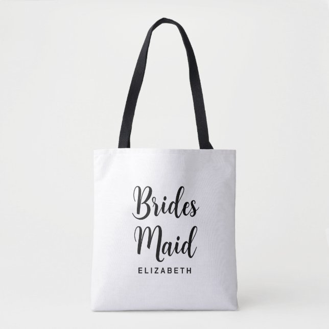 Tote Bag Modèle de Demoiselle d'Honneur Enterrement de Vie  (Devant)