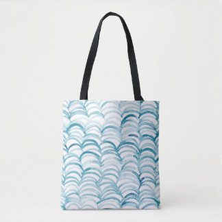 Tote Bag Modèle de style japonais Vague bleueIllustration
