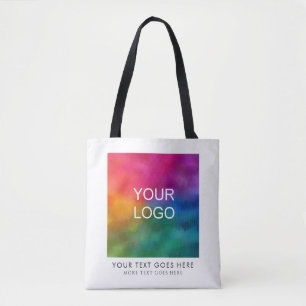 Tote Bag Modèle de texte du logo de l'entreprise personnali