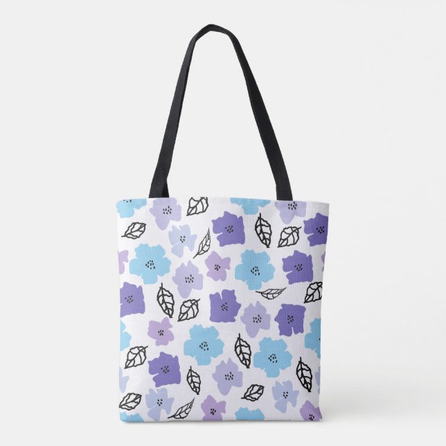 Tote Bag Modèle floral à main chic (Dos)