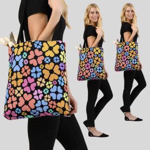 Tote Bag Modèle floral coloré