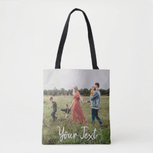 Tote Bag Modèle photo et texte personnalisé