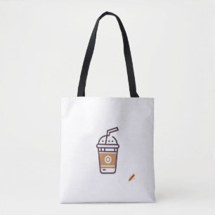 Tote Bag "Modern Cafe & Shakes Logo Design Bag - tendance e