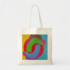 Tote Bag Modern Interlocking Shapes Tiny Tote