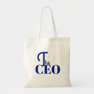 Tote Bag Modern Minimal The CEO Blue