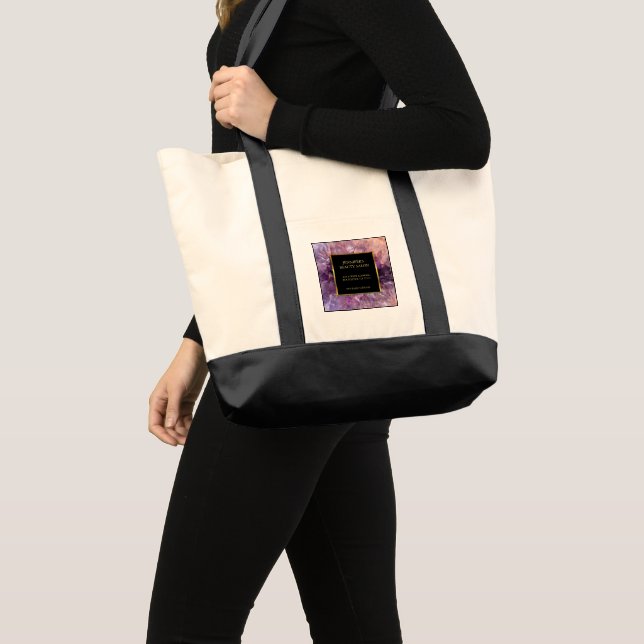 Tote Bag Modern purple amethyst professional promotional (Devant (produit))