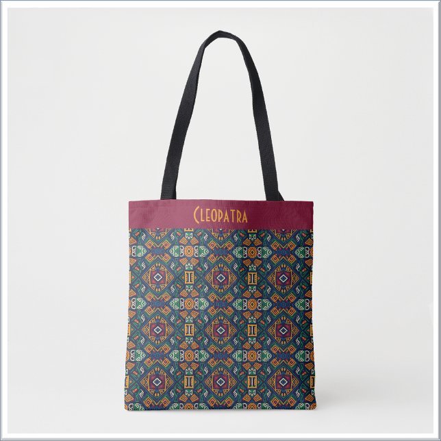 Tote Bag Modern Tribal Ethnic Geometric Pattern (Créateur téléchargé)