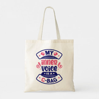 Tote Bag Modern Typography funny Quotes