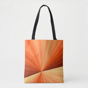Tote Bag Moderne Abstrait Orange Rouge Vanille Graphique Fr