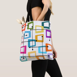 Tote Bag Moderne du milieu du siècle atomique