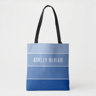 Tote Bag MODERNE gradient créatif ROYAL BLUE