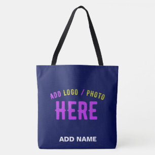 TOTE BAG MODERNE MODERNE ET MODERNE MARINE BLEUE VÉRIFIÉE M