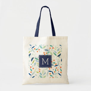 Tote Bag Moderne Pastel Aquarelles Motif botanique
