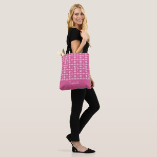 Tote Bag Moderne rose gold stylé motif diamant