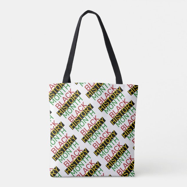 Tote Bag MOIS D'HISTOIRE NOIRE Élégant BHM Imprimer (Dos)