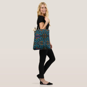 Tote Bag Mola Kuna Shoulder Fourre-tout