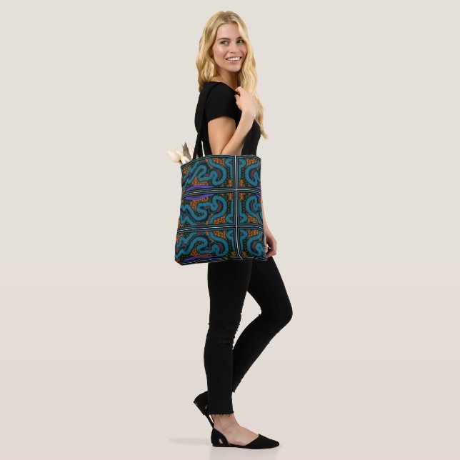 Tote Bag Mola Kuna Shoulder Fourre-tout (Sur le modèle)