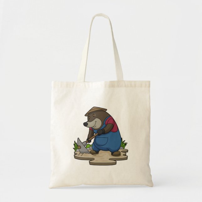 Tote Bag Mole en tant qu'agriculteur (Devant)