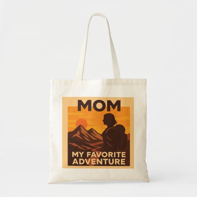 Tote Bag Mom My Favorite Adventure (Devant)