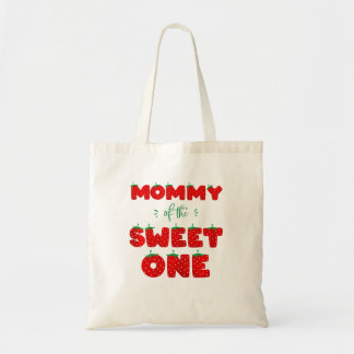 Tote Bag Mommy Of The Sweet One Strawberry Birthday Berry F