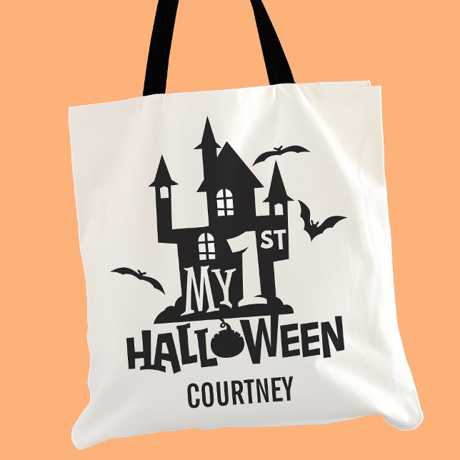 Tote Bag Mon 1Er Chariot D'Halloween Ou Soigner Un Bonbon (Créateur téléchargé)