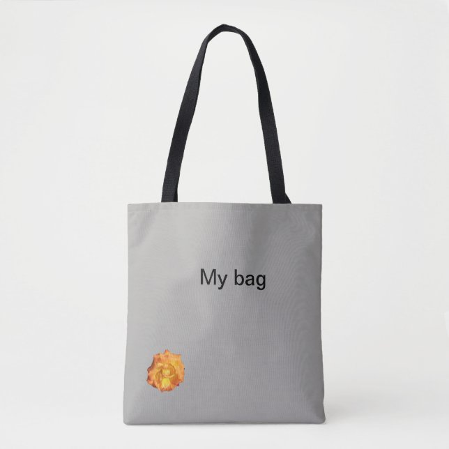 Tote Bag Mon bandoulière fourre-tout avec rose orange (Devant)
