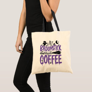 Tote Bag Mon Broomstick tourne sur le Cool Halloween addict