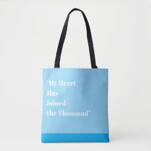 Tote Bag Mon cœur a rejoint les mille