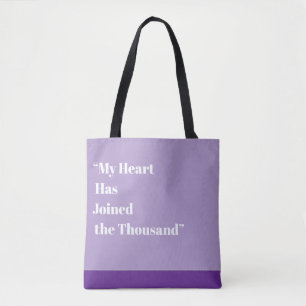 Tote Bag Mon cœur a rejoint les mille