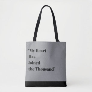 Tote Bag Mon cœur a rejoint les mille