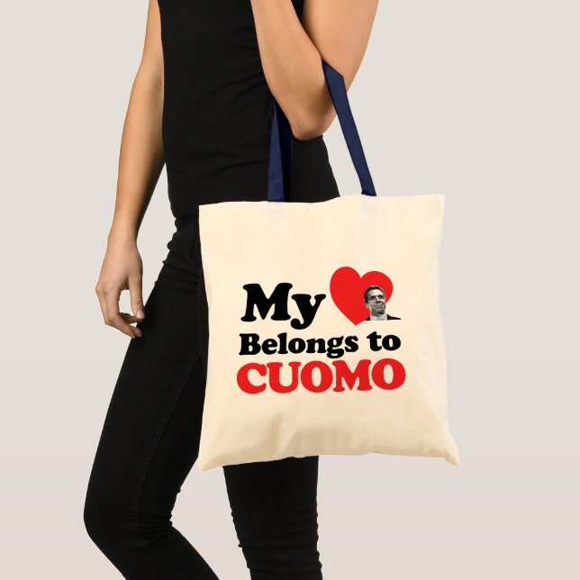 Tote Bag Mon coeur appartient à Cuomo (Devant (produit))