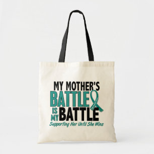 Tote Bag Mon de bataille Cancer ovarien de mère trop