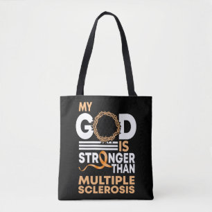 Tote Bag Mon Dieu Est Plus Fort Que La Sclérose En Plain