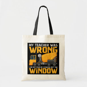 Tote Bag Mon Enseignant Était Mauvais Camionneur J'Ai Été P