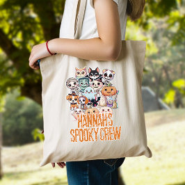 Tote Bag Mon équipe éffrayante mignonne Halloween