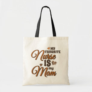 Tote Bag Mon Infirmière Préférée Est Ma Maman Vibes Rétro