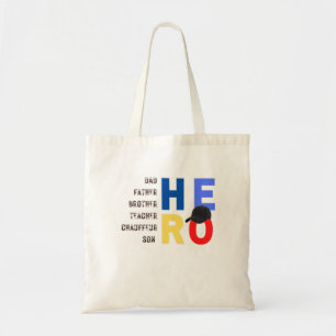 Tote Bag Mon papa le père héros enseignant chauffeur fils