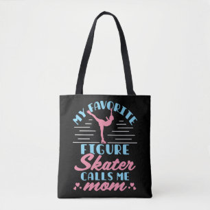Tote Bag Mon patineur artistique préféré m'appelle maman