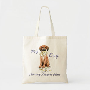 Tote Bag Mon Redbone Mangé Mon plan de leçon