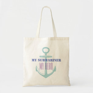 Tote Bag Mon sous-marinier mon héros