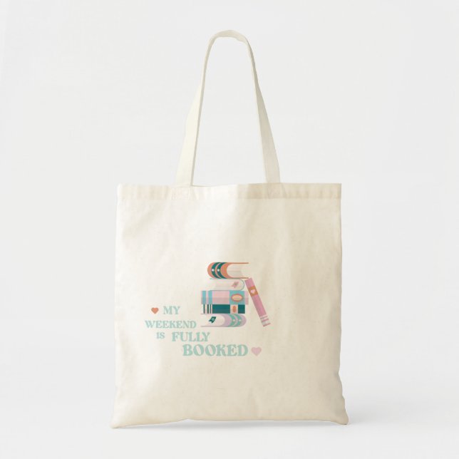 Tote Bag mon week-end est complet (Devant)