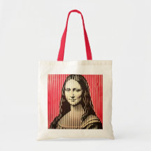 Mona Lisa dans le style d'illusion optique BAUHAUS