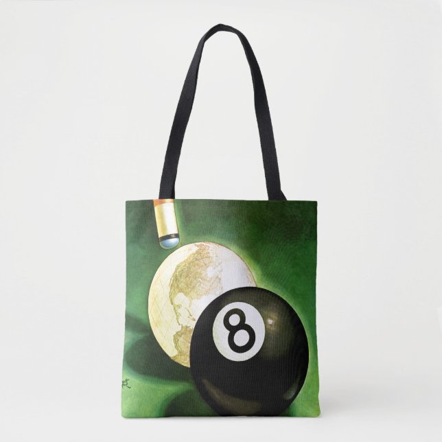 Tote Bag Monde en boule de cue (Devant)