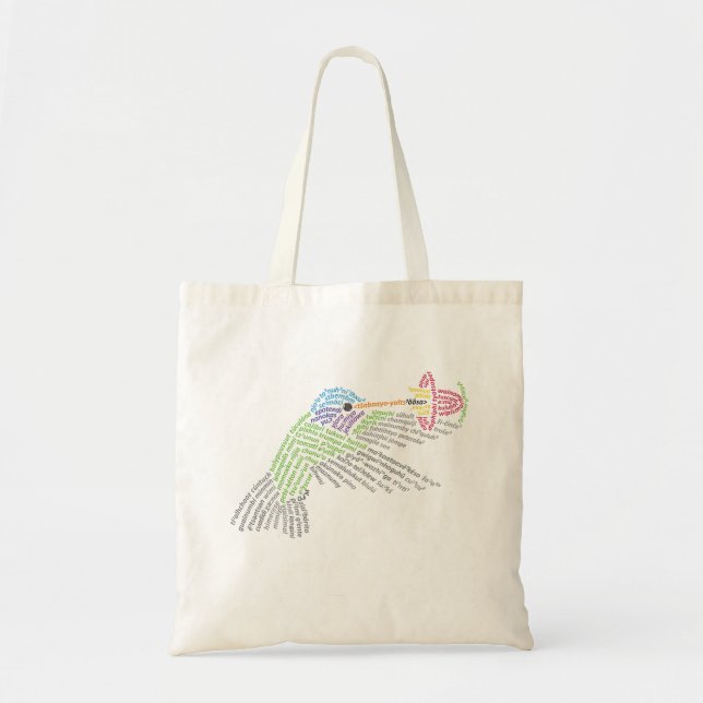 Tote Bag Monde Monde Hummingbird Fourre-tout (Devant)