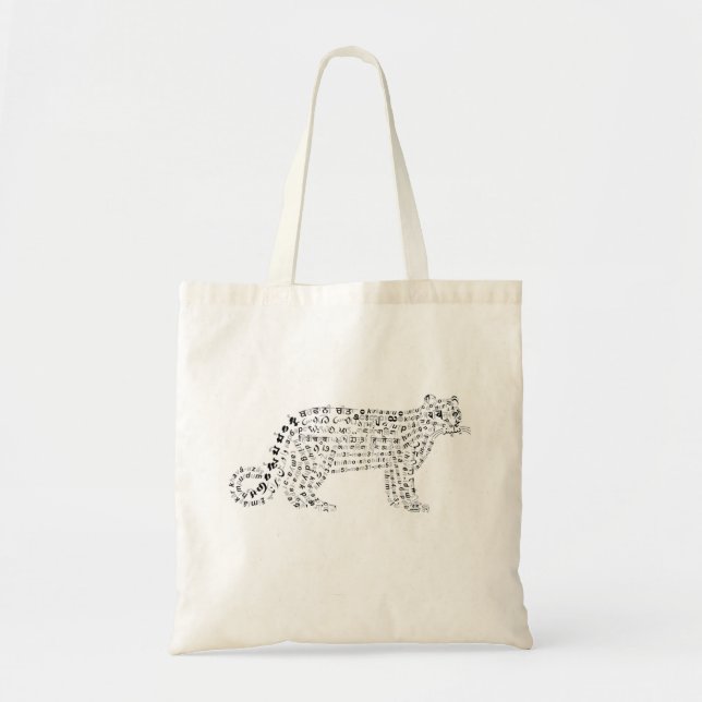 Tote Bag Monde Snow Leopard Fourre-tout (Devant)