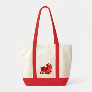 Tote Bag Mondes meilleur Abuela personnalisé